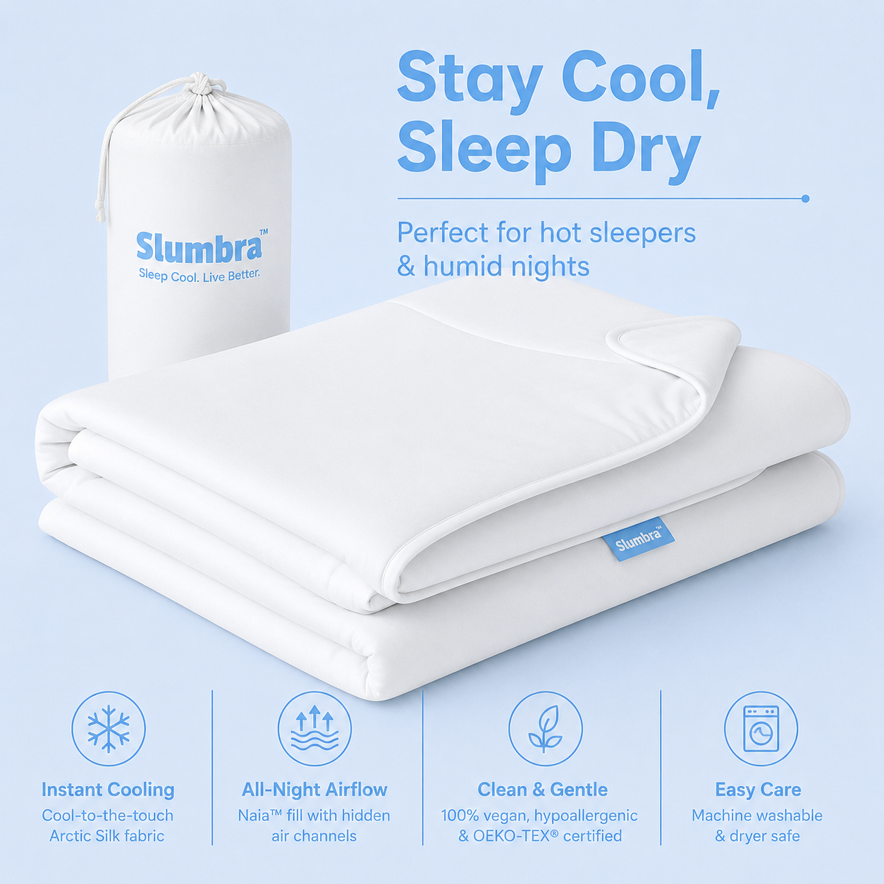 Slumbra™ Cold Cooling Comforter
